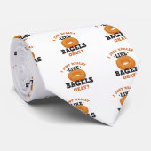 Ik hou echt van Bagels Funny Quote T-Shirt Stropdas (Opgerold)