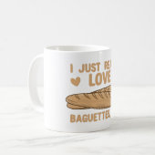 Ik hou echt van Baguettes, oké! Koffiemok (Voorkant links)