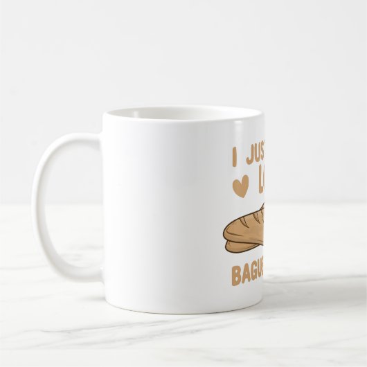 Ik hou echt van Baguettes, oké! Koffiemok (Links)