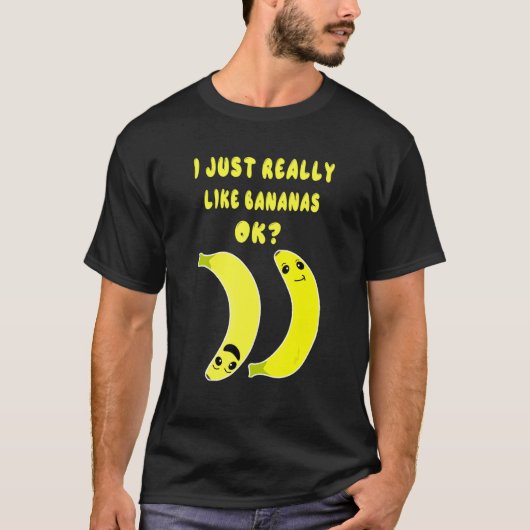 Ik hou echt van Bananas. T-shirt (Voorkant)