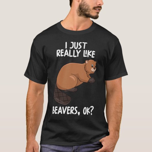 Ik hou echt van Beavers. T-shirt (Voorkant)