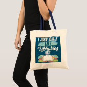 Ik hou echt van bibliotheken OK Boeken Librarian Tote Bag (Voorkant (product))