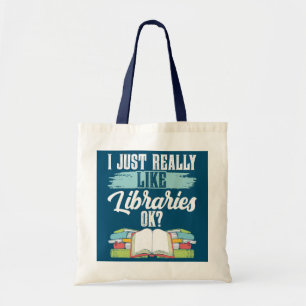 Ik hou echt van bibliotheken OK Boeken Librarian Tote Bag