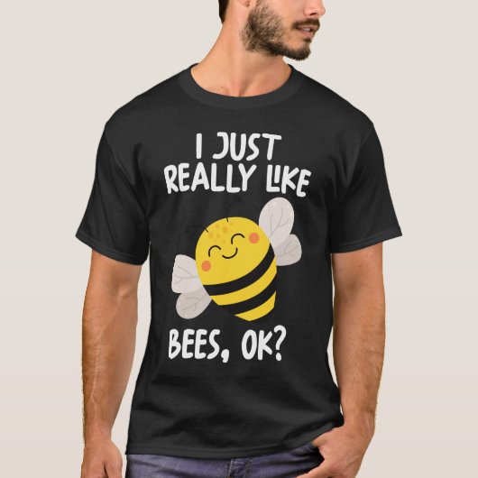 Ik hou echt van bijen. t-shirt (Voorkant)