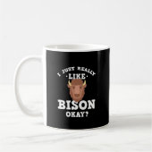 Ik hou echt van Bison Funny Quote Mok (Links)