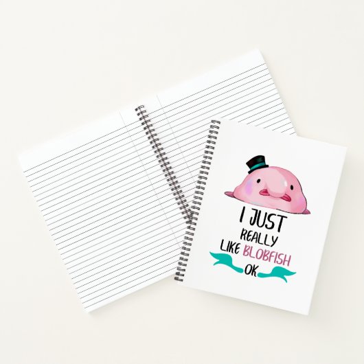Ik hou echt van Blobfish, OK Journal Notitieboek (Binnen)