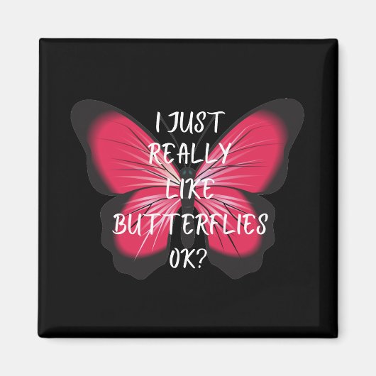 Ik hou echt van Butterflies. Magneet (Voorkant)