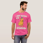 Ik hou echt van Capybara Birthday T-shirt (Voorkant volledig)
