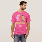 Ik hou echt van Capybaras Capybara T-shirt (Voorkant volledig)