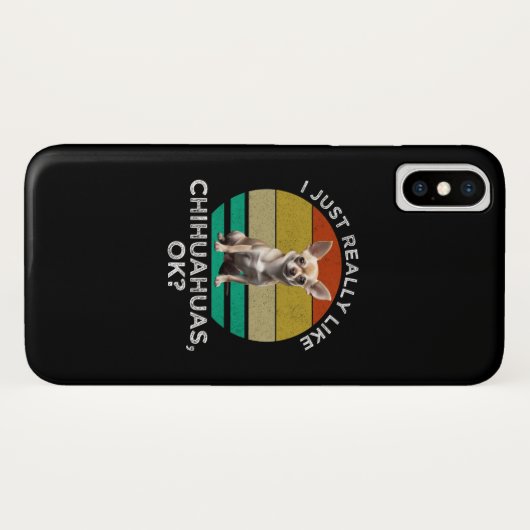 Ik hou echt van Chihuahua's, oké? Case-Mate iPhone Case (Achterkant (horizontaal))