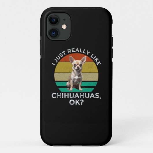 Ik hou echt van Chihuahua's, oké? Case-Mate iPhone Case (Achterkant)