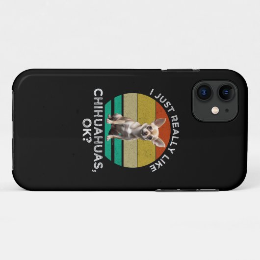 Ik hou echt van Chihuahua's, oké? Case-Mate iPhone Case (Achterkant (horizontaal))