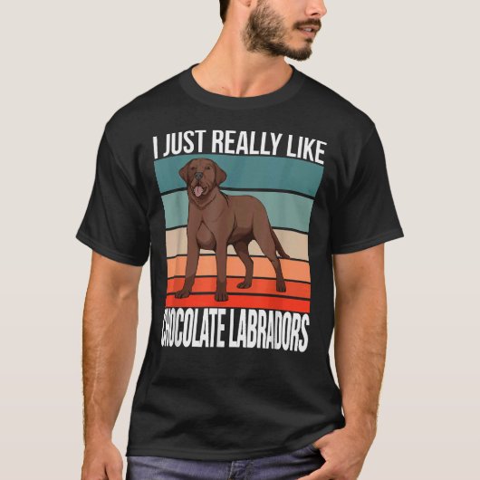 Ik hou echt van chocolade-labradors voor kringloop t-shirt (Voorkant)