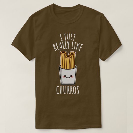 Ik hou echt van churros t-shirt (Design voorkant)