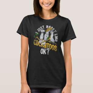 Ik hou echt van cocktails OK Bird Watcher Parro T-shirt