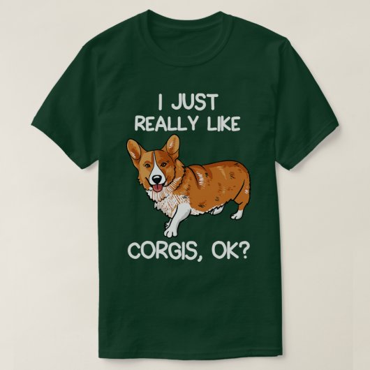 Ik hou echt van Corgis T-shirt (Design voorkant)
