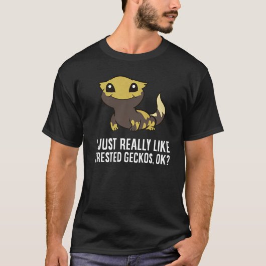 Ik hou echt van Crested gekko's T-shirt (Voorkant)