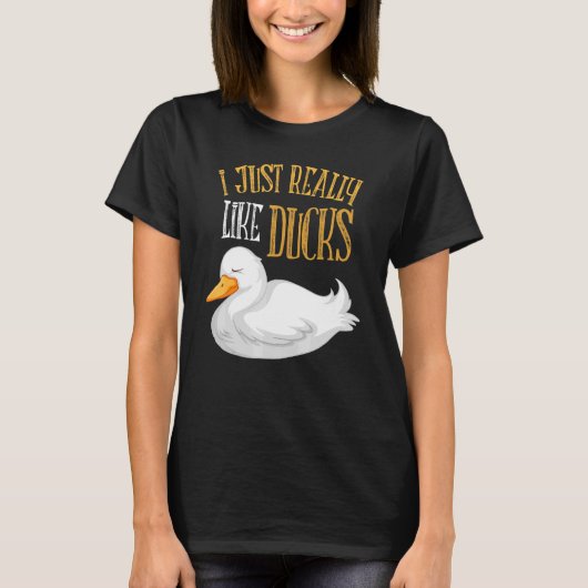 Ik hou echt van de Boerderij van eenden. T-shirt (Voorkant)