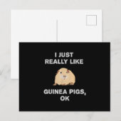 Ik hou echt van de cavia's. briefkaart (Voorkant / Achterkant)