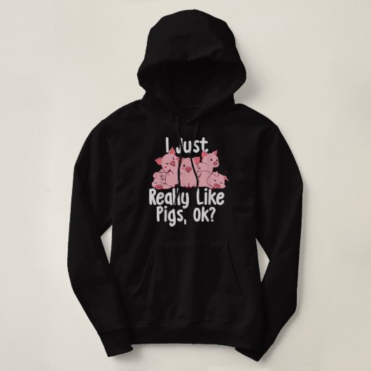 Ik hou echt van de cavia's. hoodie (Design voorkant)
