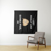 Ik hou echt van de cavia's. wandkleed (In Situ (horizontaal))