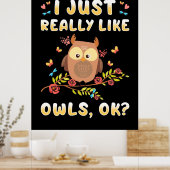 Ik hou echt van de eigenaar. poster (Keuken)