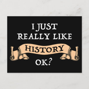 Ik hou echt van de geschiedenis. Funny History Buf Briefkaart