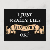 Ik hou echt van de geschiedenis. Funny History Buf Briefkaart (Voorkant)