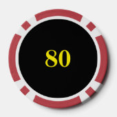 Ik hou echt van de jaren 80 poker chips (Achterkant)