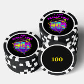 Ik hou echt van de jaren 90 poker chips (Opstapeling)