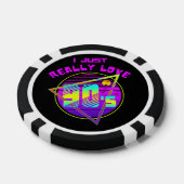 Ik hou echt van de jaren 90 poker chips (Enkel)