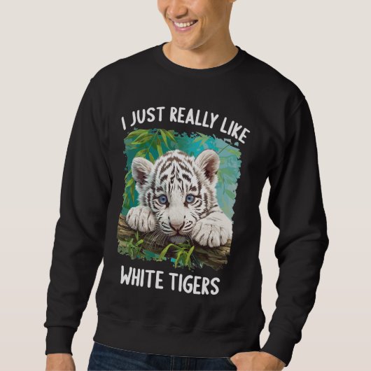 Ik hou echt van de witte tijger trui (Voorkant)