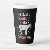 Ik hou echt van Donkeys Latte Mok (Voorkant)