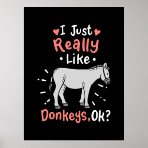 Ik hou echt van Donkeys Poster