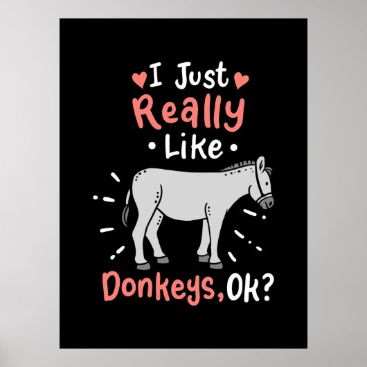 Ik hou echt van Donkeys Poster (Voorkant)