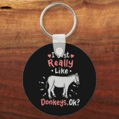 Ik hou echt van Donkeys Sleutelhanger (Voorkant)