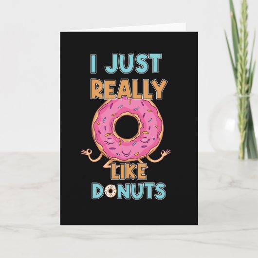 Ik hou echt van donuts kaart (Voorkant)