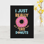Ik hou echt van donuts kaart (Gele Bloem)