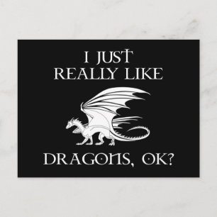 Ik hou echt van Dragons, oké? Briefkaart
