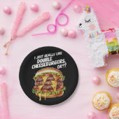 IK HOU ECHT VAN DUBBELE CHEESEBURGERS, OKÉ PAPIEREN BORDJE (Feest)