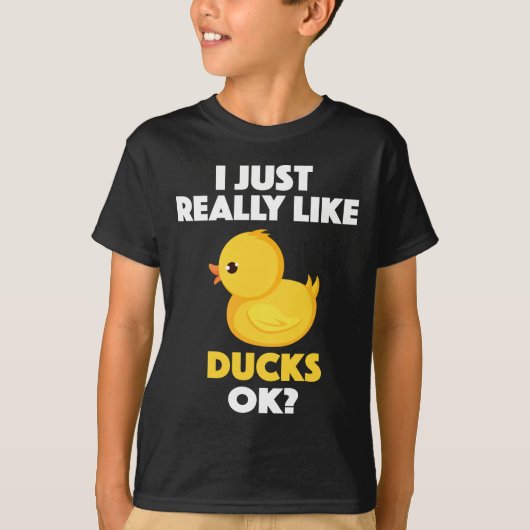 Ik hou echt van Ducks oké? T-shirt (Voorkant)