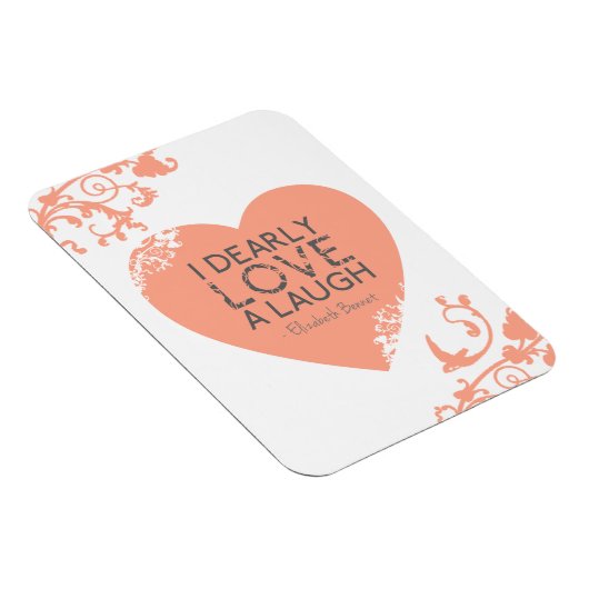 Ik hou echt van een Laugh - Jane Austen Quote Magneet (Rechterzijde)