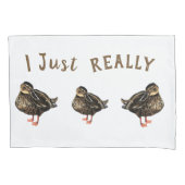 Ik hou echt van eenden Kussenslopen (Voorkant-Links)