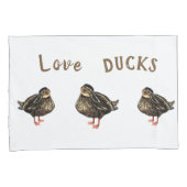 Ik hou echt van eenden Kussenslopen (Voorkant-Rechts)