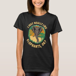Ik hou echt van Elephans.. ...dierlijk wild 3 T-shirt