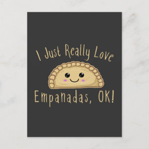 Ik hou echt van Empanadas. Cute Kawaii Empan Briefkaart