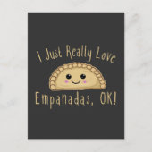 Ik hou echt van Empanadas. Cute Kawaii Empan Briefkaart (Voorkant)