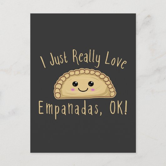 Ik hou echt van Empanadas. Cute Kawaii Empan Briefkaart (Voorkant)