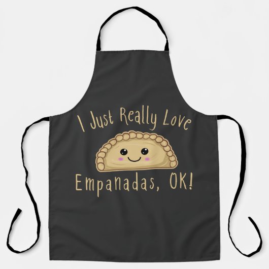 Ik hou echt van Empanadas. Cute Kawaii Empan Schort (Voorkant)