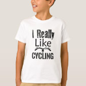 Ik hou echt van fietsen t-shirt (Voorkant)